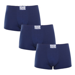 3PACK Styx miesten boxershortsit klassinen kumi tummansininen tummansininen (3Q0968)