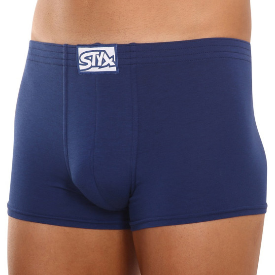 3PACK Styx miesten boxershortsit klassinen kumi tummansininen tummansininen (3Q0968)