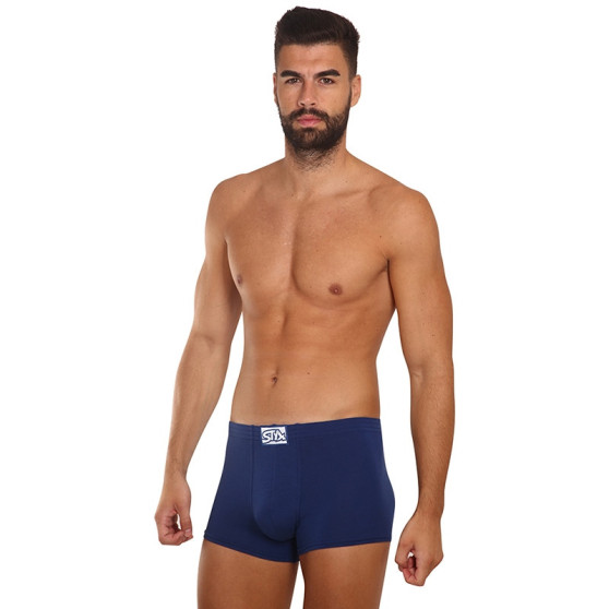 3PACK Styx miesten boxershortsit klassinen kumi tummansininen tummansininen (3Q0968)