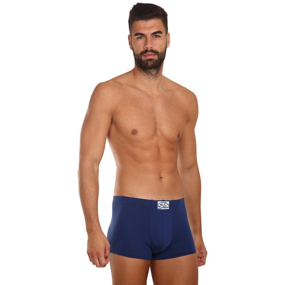 3PACK Styx miesten boxershortsit klassinen kumi tummansininen tummansininen (3Q0968)