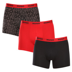 3PACK HUGO miesten bokserit moniväriset shortsit moniväriset (50510192 025)