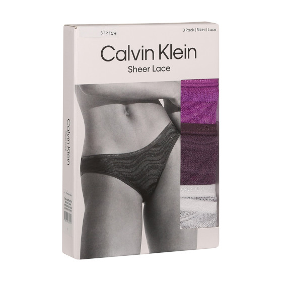 3PACK Calvin Klein naisten pikkuhousut moniväriset (QD5203E-NOW)