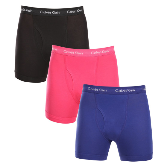 3PACK Calvin Klein miesten bokserit moniväriset shortsit moniväriset (NB2616A-NLT)