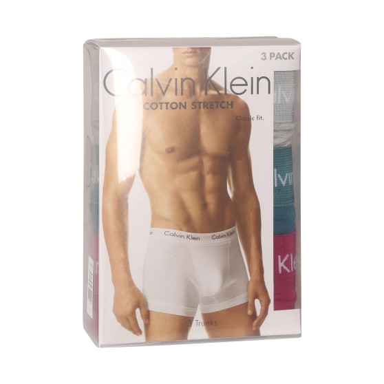 3PACK Calvin Klein miesten bokserit moniväriset shortsit moniväriset (U2662G-MXA)