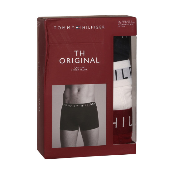 3PACK Tommy Hilfiger miesten bokserit moniväriset shortsit moniväriset (UM0UM03181 0SZ)