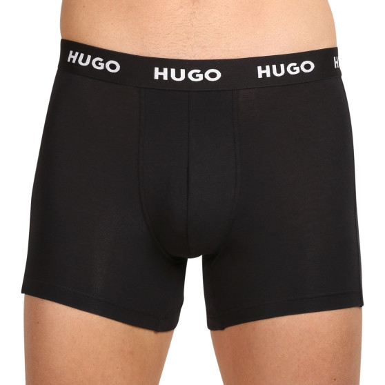 3PACK HUGO miesten bokserit moniväriset shortsit moniväriset (50503079 972)