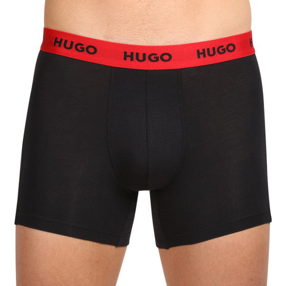 3PACK HUGO miesten bokserit moniväriset shortsit moniväriset (50503079 972)