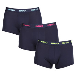 3PACK HUGO miesten bokserit moniväriset shortsit moniväriset (50469766 414)