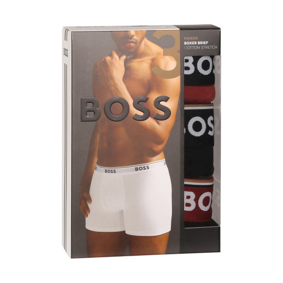 3PACK BOSS miesten bokserit moniväriset shortsit moniväriset (50514926 969)