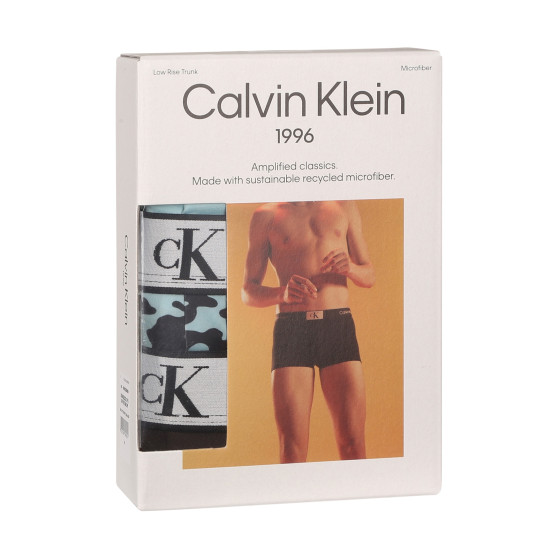 3PACK Calvin Klein miesten bokserit moniväriset shortsit moniväriset (NB3532E-OFO)