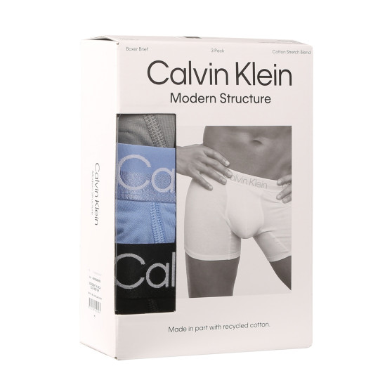 3PACK Calvin Klein miesten bokserit moniväriset shortsit moniväriset (NB2971A-MCA)