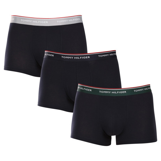 3PACK Tommy Hilfiger miesten bokserit tummansiniset shortsit (UM0UM01642 0XW)