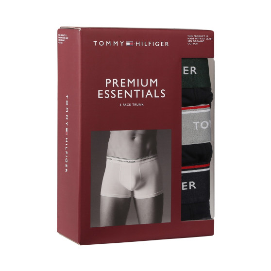 3PACK Tommy Hilfiger miesten bokserit tummansiniset shortsit (UM0UM01642 0XW)