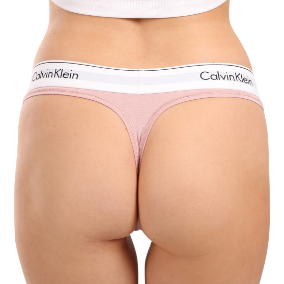 Calvin Klein Naisten stringit vaaleanpunainen (F3786E-TQO)