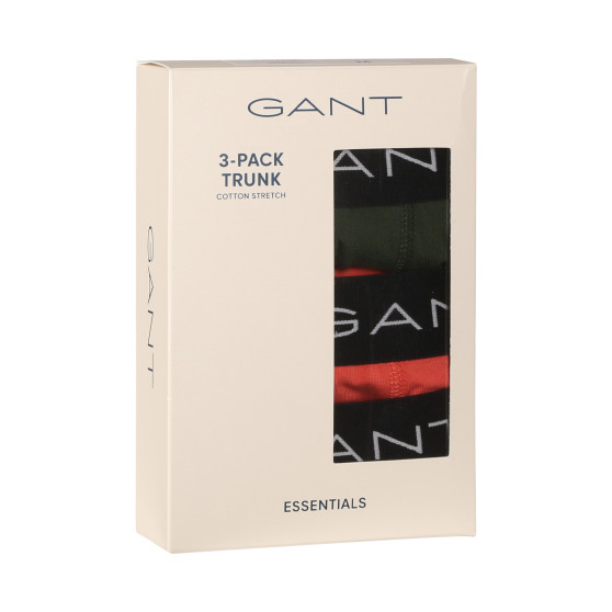 3PACK Gant miesten bokserit moniväriset shortsit moniväriset (902413003-313)