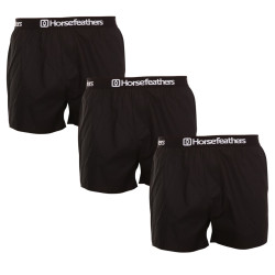 3PACK Horsefeathers miesten bokserishortsit Frazier musta (AM096A)