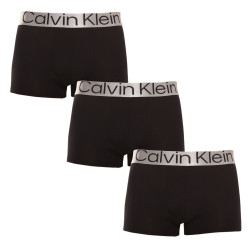 3PACK Calvin Klein miesten bokserit mustat (NB3130A-7V1)