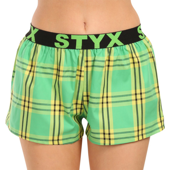 3PACK Styx naisten bokserishortsit urheilu elastinen monivärinen monivärinen (3T100314)