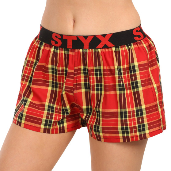 3PACK Styx naisten bokserishortsit urheilu elastinen monivärinen monivärinen (3T100314)