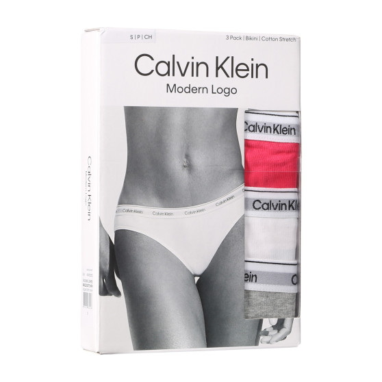 3PACK Calvin Klein naisten pikkuhousut moniväriset (QD5207E-NP4)