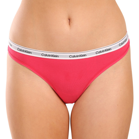 3PACK Calvin Klein naisten stringit moniväriset (QD5209E-NP4)