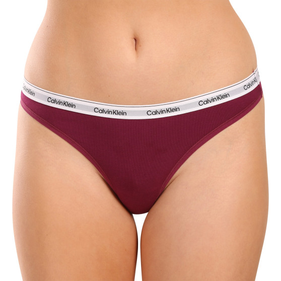 3PACK Calvin Klein naisten stringit moniväriset (QD5209E-NP6)