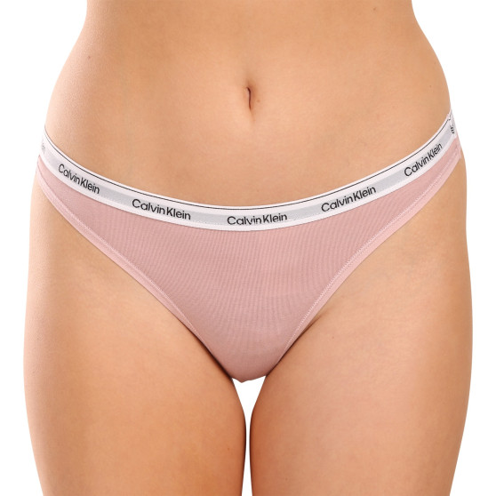 3PACK Calvin Klein naisten stringit moniväriset (QD5209E-NP6)