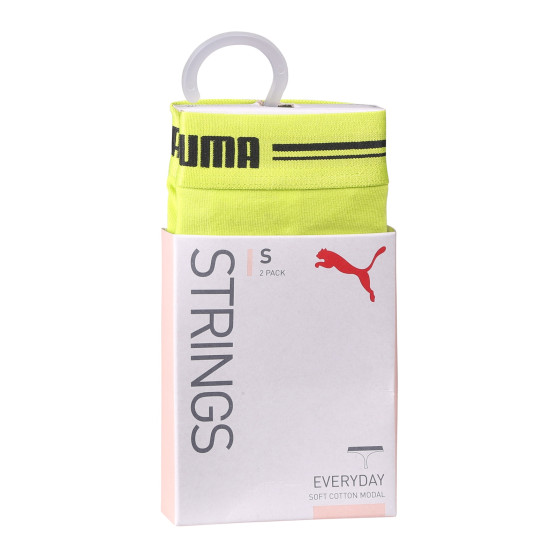 2PACK Puma naisten stringit keltaiset (603034001 021)