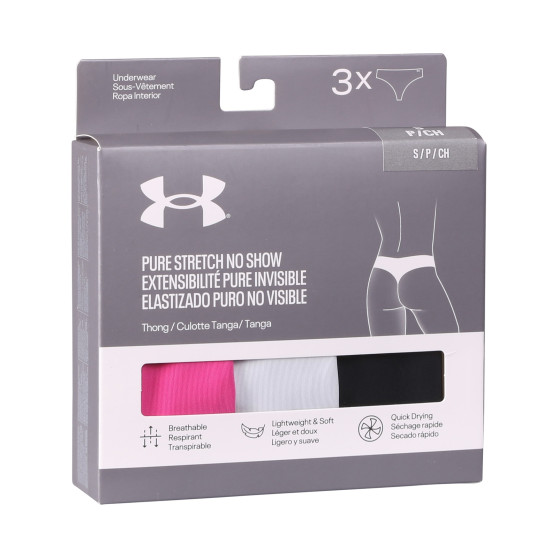 3PACK Under Armour naisten stringit moniväriset (1383893 686)