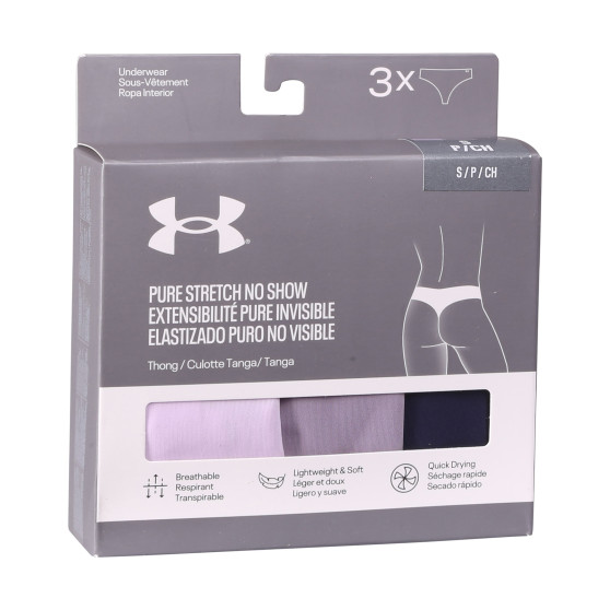 3PACK Under Armour naisten stringit moniväriset (1383893 543)