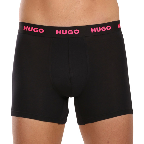 3PACK HUGO miesten bokserit mustat (50503079 971)