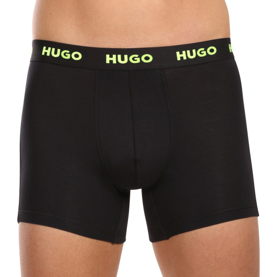 3PACK HUGO miesten bokserit mustat (50503079 971)