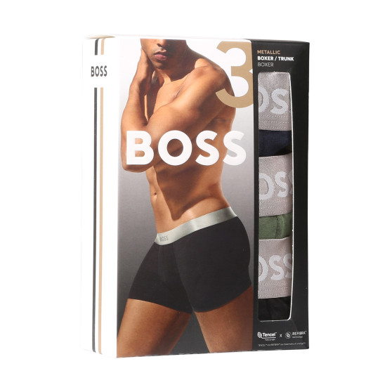 3PACK BOSS miesten bokserit moniväriset shortsit moniväriset (50514998 982)