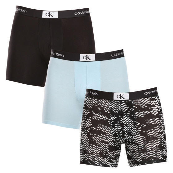 3PACK Calvin Klein miesten bokserit moniväriset shortsit moniväriset (NB3529E-MRU)