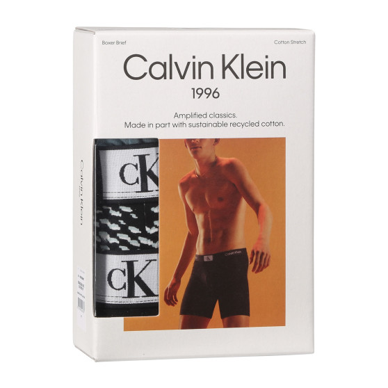 3PACK Calvin Klein miesten bokserit moniväriset shortsit moniväriset (NB3529E-MRU)