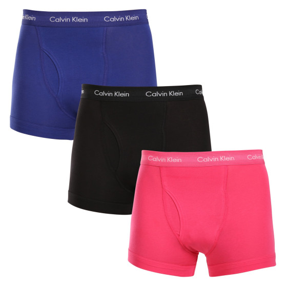 3PACK Calvin Klein miesten bokserit moniväriset shortsit moniväriset (NB2615A-NLT)