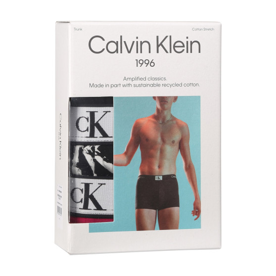 3PACK Calvin Klein miesten bokserit moniväriset shortsit moniväriset (NB3528E-MRS)