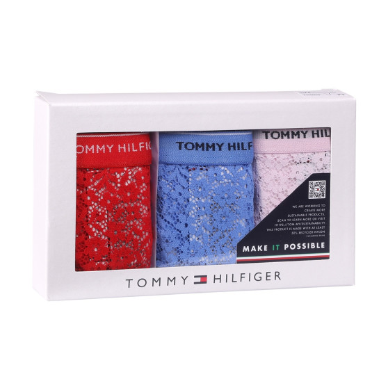 3PACK Tommy Hilfiger naisten stringit ylimitoitettu monivärinen monivärinen (UW0UW04896 0WR)