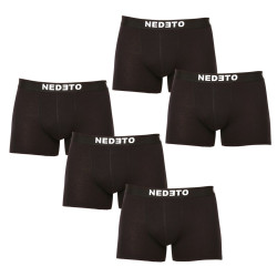 5PACK Nedeto miesten bokserit mustat (5NDTB001-brand)