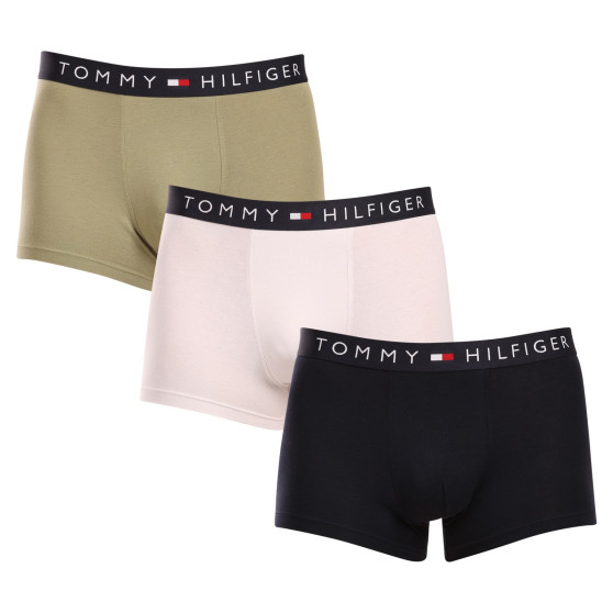 3PACK Tommy Hilfiger miesten bokserit moniväriset shortsit moniväriset (UM0UM03180 0XT)