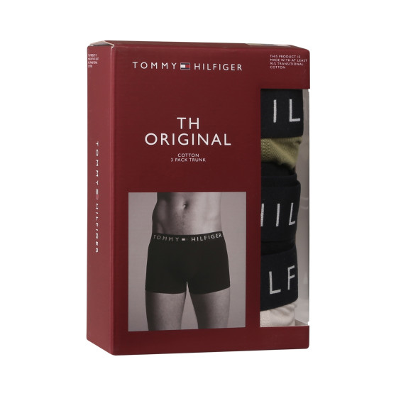 3PACK Tommy Hilfiger miesten bokserit moniväriset shortsit moniväriset (UM0UM03180 0XT)