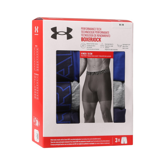 3PACK Under Armour miesten bokserit moniväriset shortsit moniväriset (1383878 400)