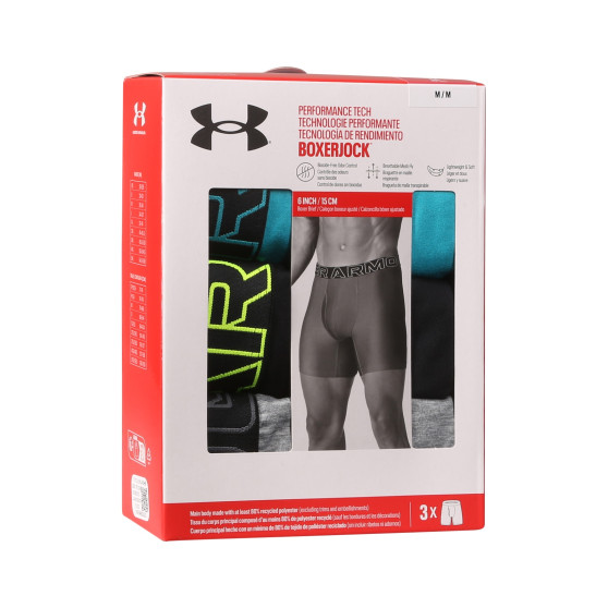 3PACK Under Armour miesten bokserit moniväriset shortsit moniväriset (1383878 464)