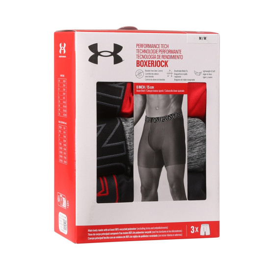 3PACK Under Armour miesten bokserit moniväriset shortsit moniväriset (1383878 600)