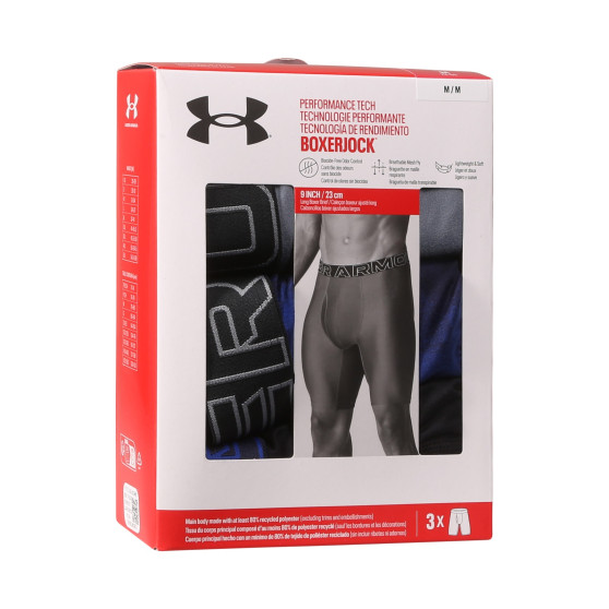 3PACK Under Armour miesten bokserit moniväriset shortsit moniväriset (1383881 400)