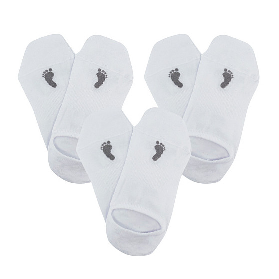 3PACK VoXX sukat valkoiset (Barefoot sneaker)