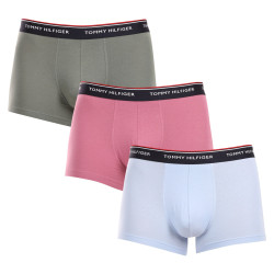 3PACK Tommy Hilfiger miesten bokserit moniväriset shortsit moniväriset (1U87903842 0XV)