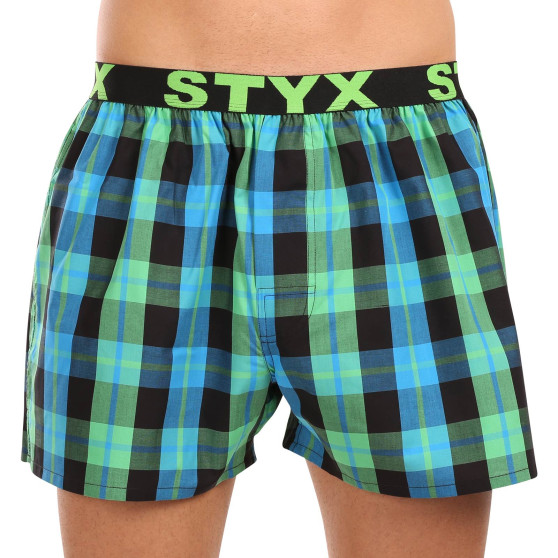 3PACK Styx miesten bokserishortsit urheilu elastinen monivärinen monivärinen (3B103840)