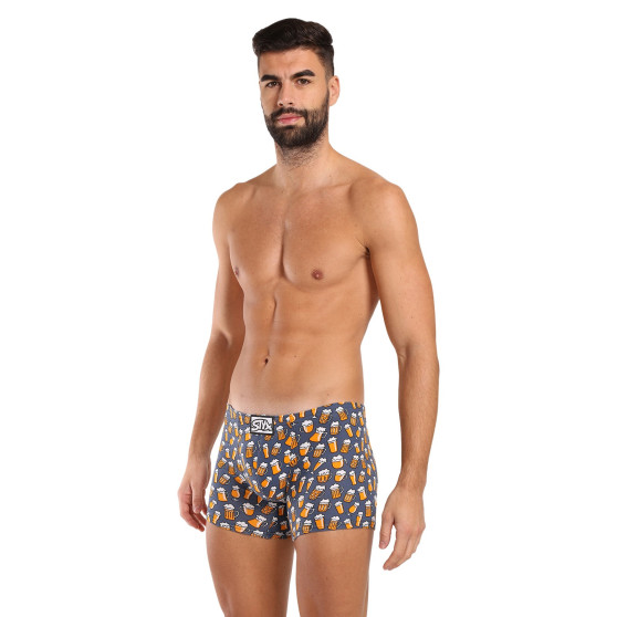 3PACK Styx Miesten bokserit pitkät art classic rubber moniväriset boxershortsit (3F13714)