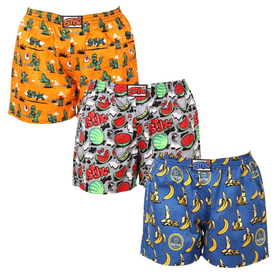 3PACK Styx naisten unishortsit moniväriset (3DTD13199)